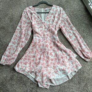 Relipop Pink Floral Romper